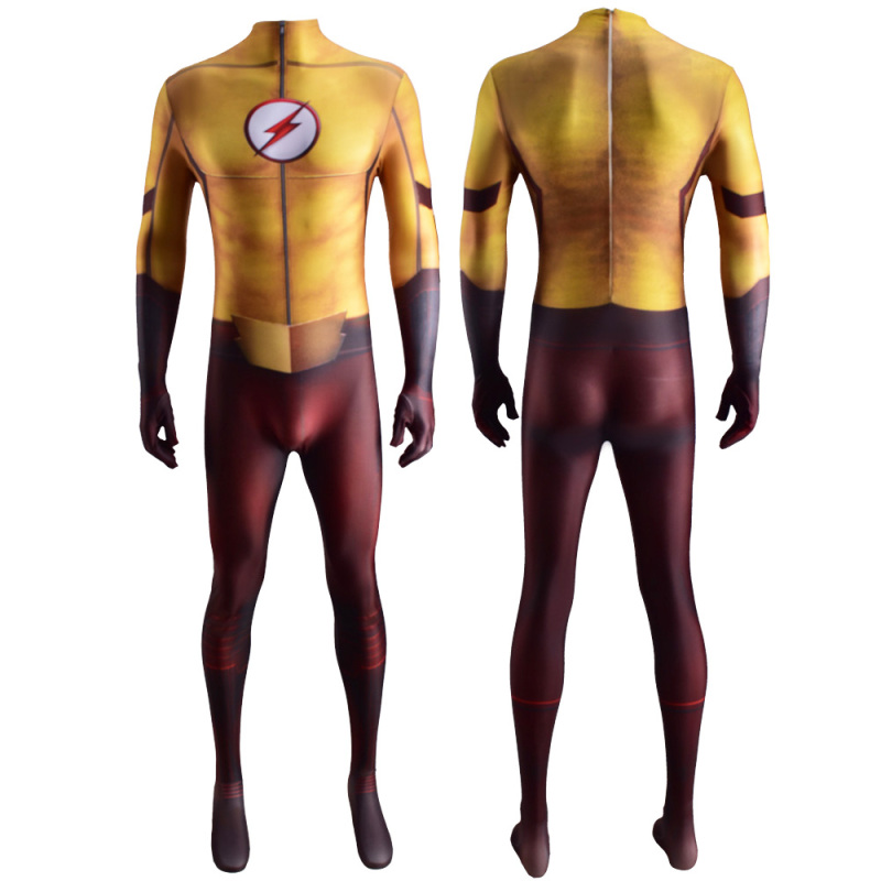 The Flash Season 3 Kid Flash Wally West Cosplay Costume Adult Kids