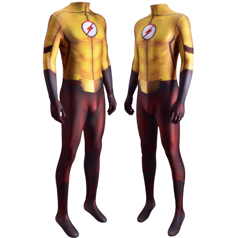 The Flash Season 3 Kid Flash Wally West Cosplay Costume Adult Kids