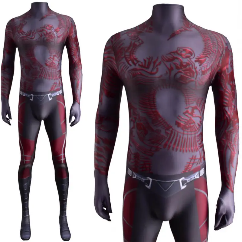 Drax the Destroyer Cosplay Costume Adult Kids Guardians of the Galaxy Takerlama