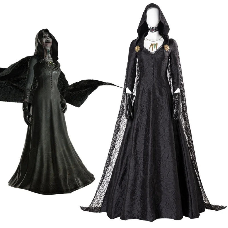 Resident Evil 8 Village Lady Dimitrescu Daughters Bela Daniela Dimitrescu Cosplay Costume Takerlama