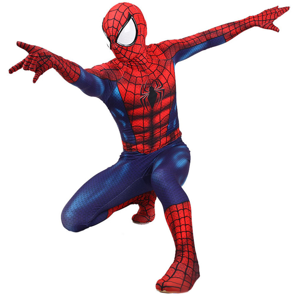 Ultimate Spider-Man Peter Parker Muscle Cosplay Costume Adults Kids