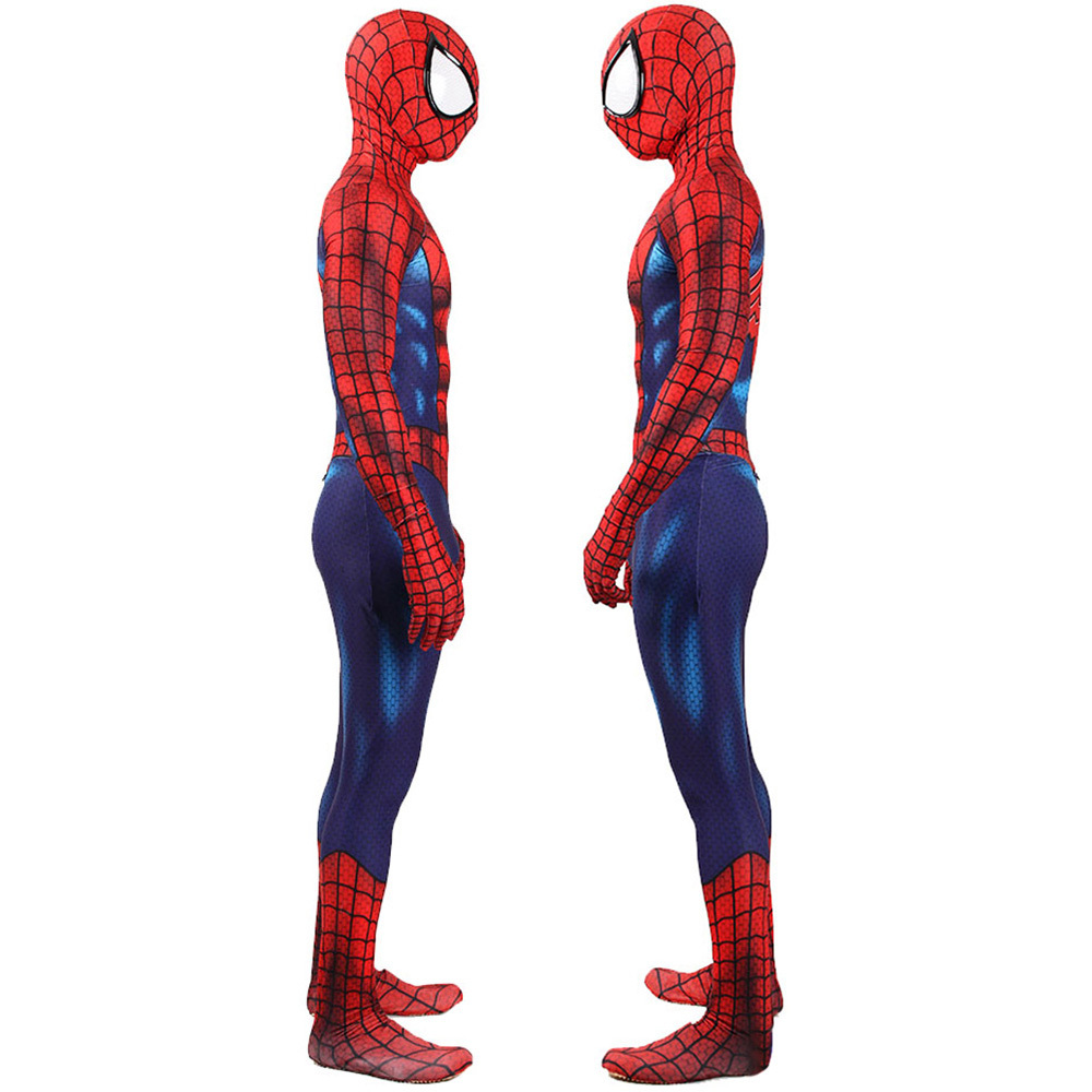 Ultimate Spider-Man Peter Parker Muscle Cosplay Costume Adults Kids