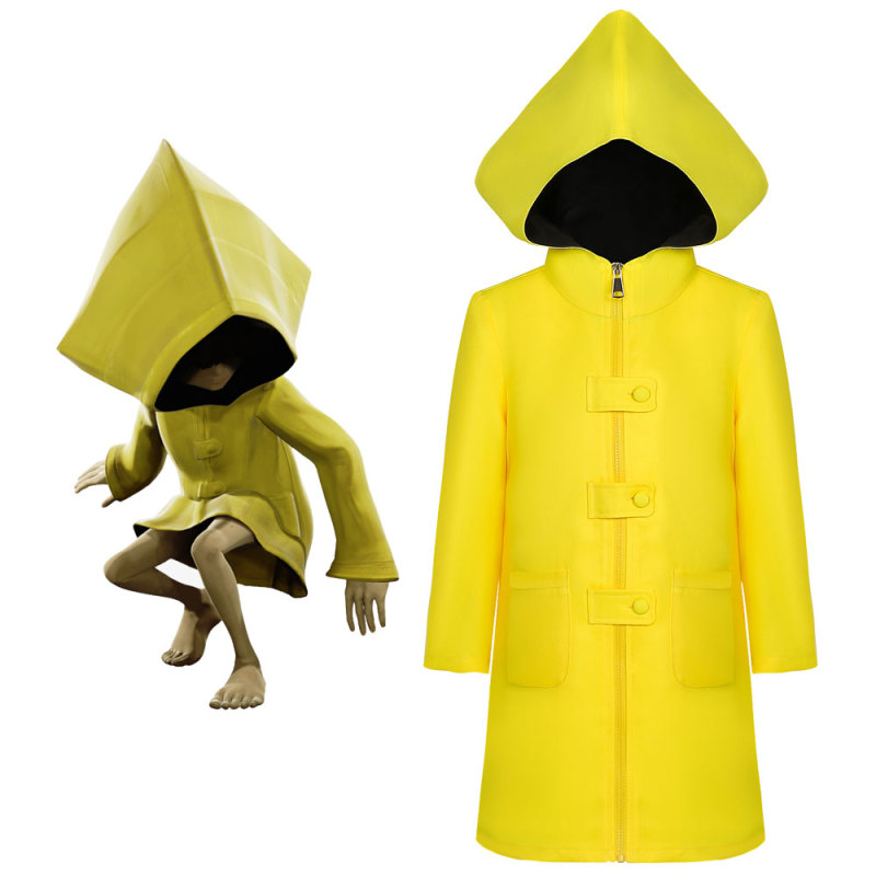 Kids Little Nightmares Six Cosplay Coat Yellow