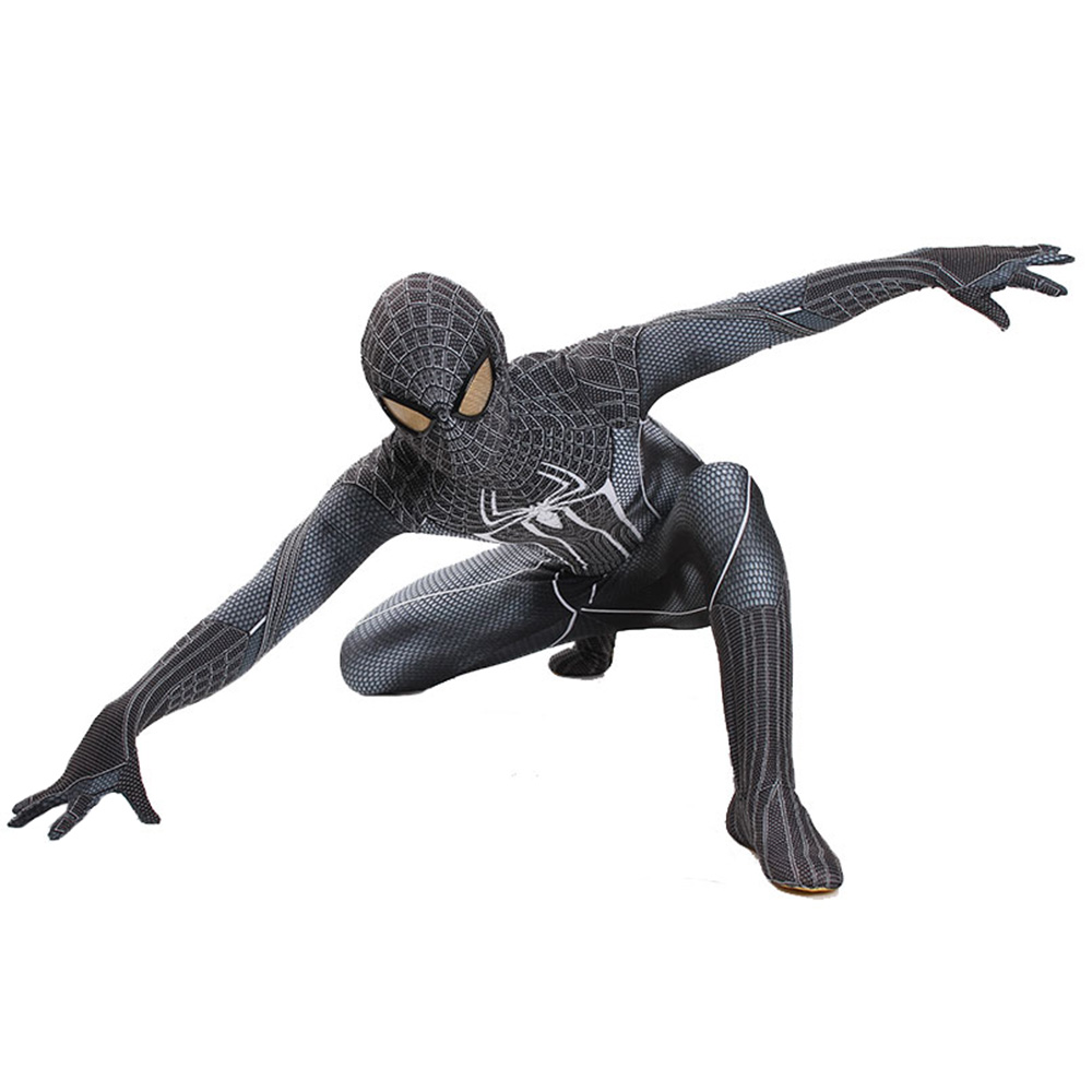 The Amazing Spider-Man Black Cosplay Costume Adults Kids-Takerlama