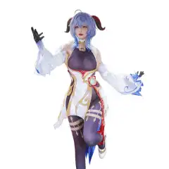 Ganyu Cosplay Costume Game Genshin Impact Qilin Bloodline Fairy Outfits