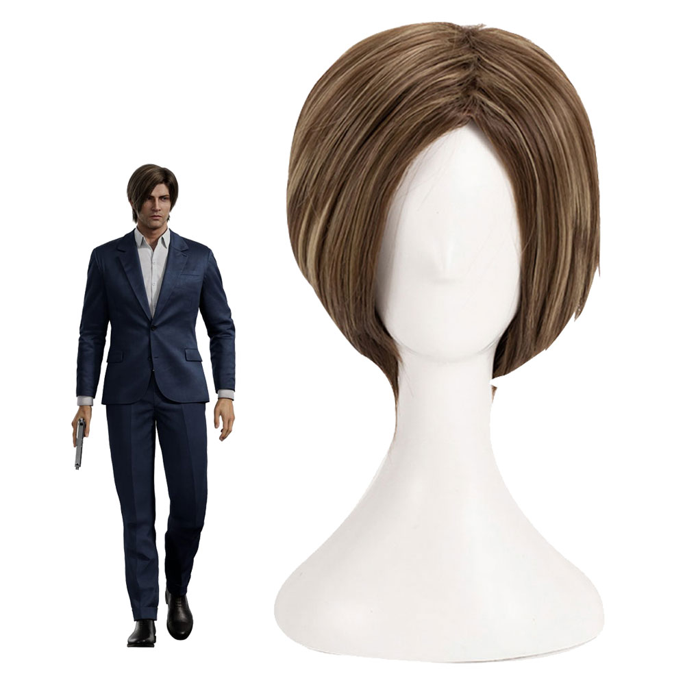 Anime Resident Evil Infinite Darkness Leon S. Kennedy Cosplay Wig