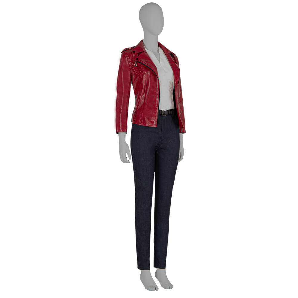 Resident Evil: Infinite Darkness Claire Redfield Cosplay Costume Jacket Shoes