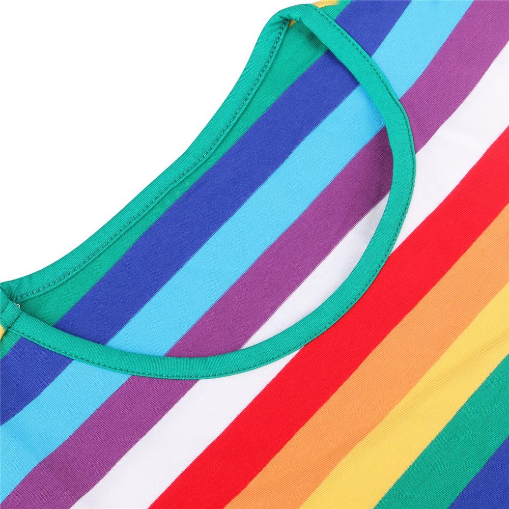 Stranger Things 3 Will Byers Striped Rainbow T-Shirt for Women