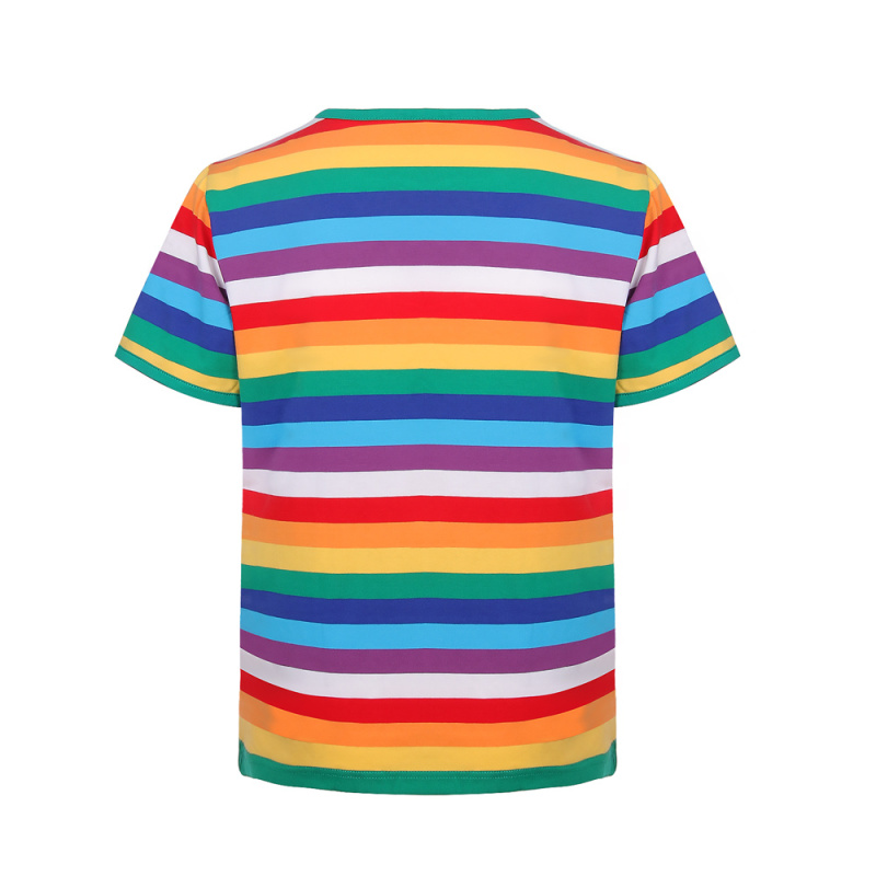 Stranger Things 3 Will Byers Striped Rainbow T-Shirt for Women