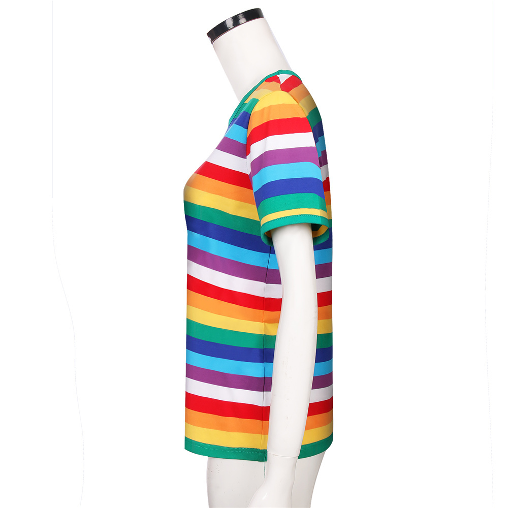 Stranger Things 3 Will Byers Striped Rainbow T-Shirt for Women