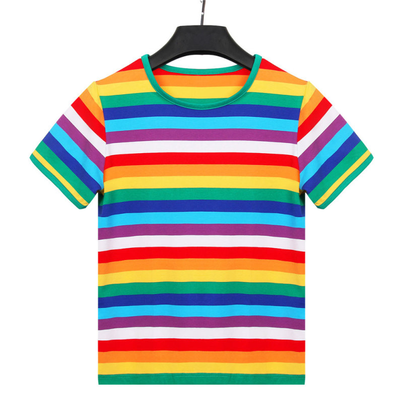 Stranger Things 3 Will Byers Striped Rainbow T-Shirt for Women