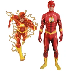 The Flash Barry Allen Comics Cosplay Costume Adult Kids