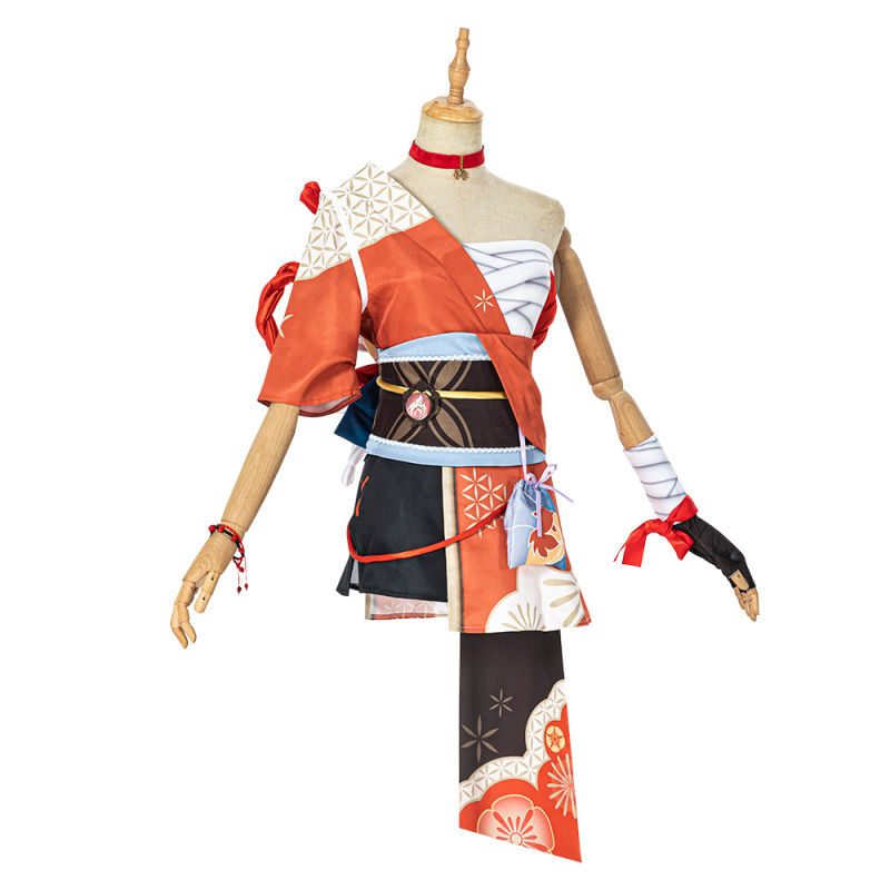 Genshin Impact Yoimiya Cosplay Costume