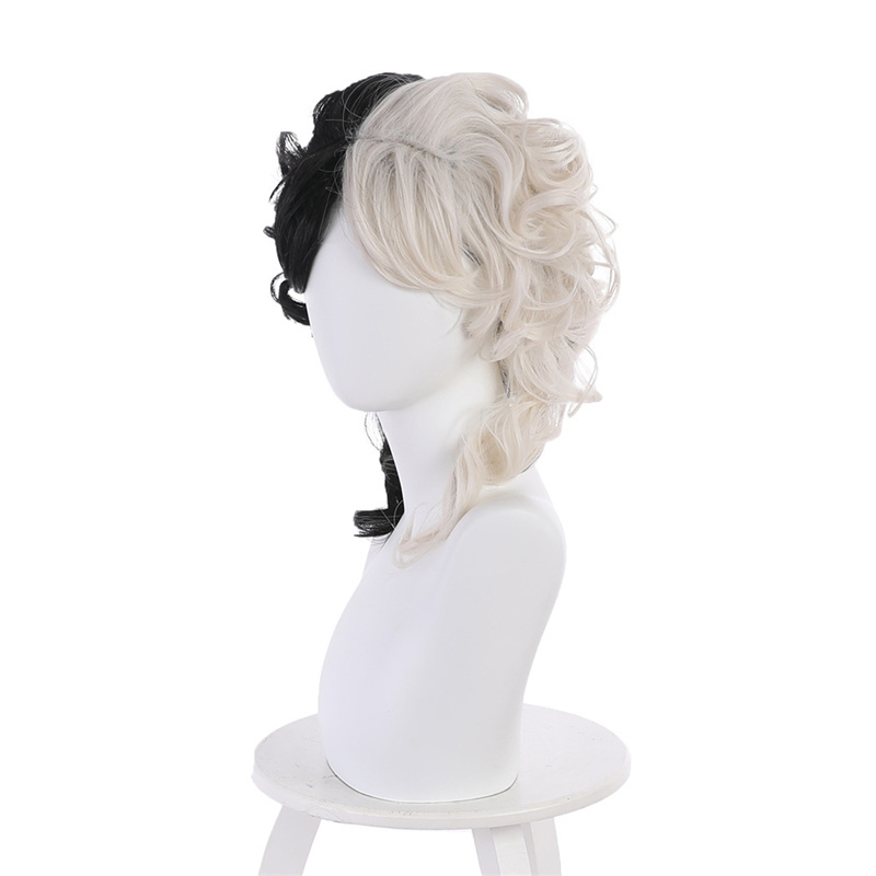 Cruella Cosplay Wig Emma Stone Hair (Ready to Ship)