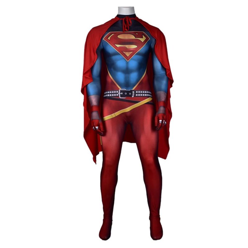 Superman: Godfall Cosplay Costume Kids Adults