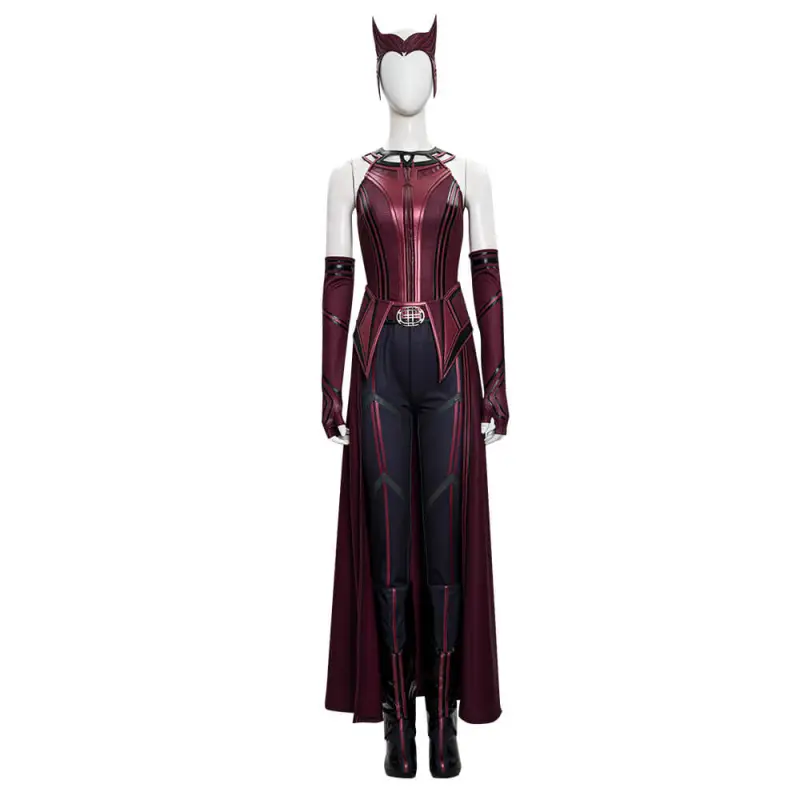 WandaVision Scarlet Witch Wanda Maximoff Cosplay Costume Style B (No  Boots)-Takerlama