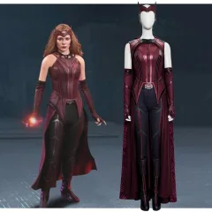 WandaVision Scarlet Witch Wanda Maximoff Cosplay Costume Style B (No Boots)Takerlama