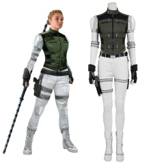 Black Widow 2021 Yelena Belova Cosplay Costume Green Vest Halloween Party Takerlama