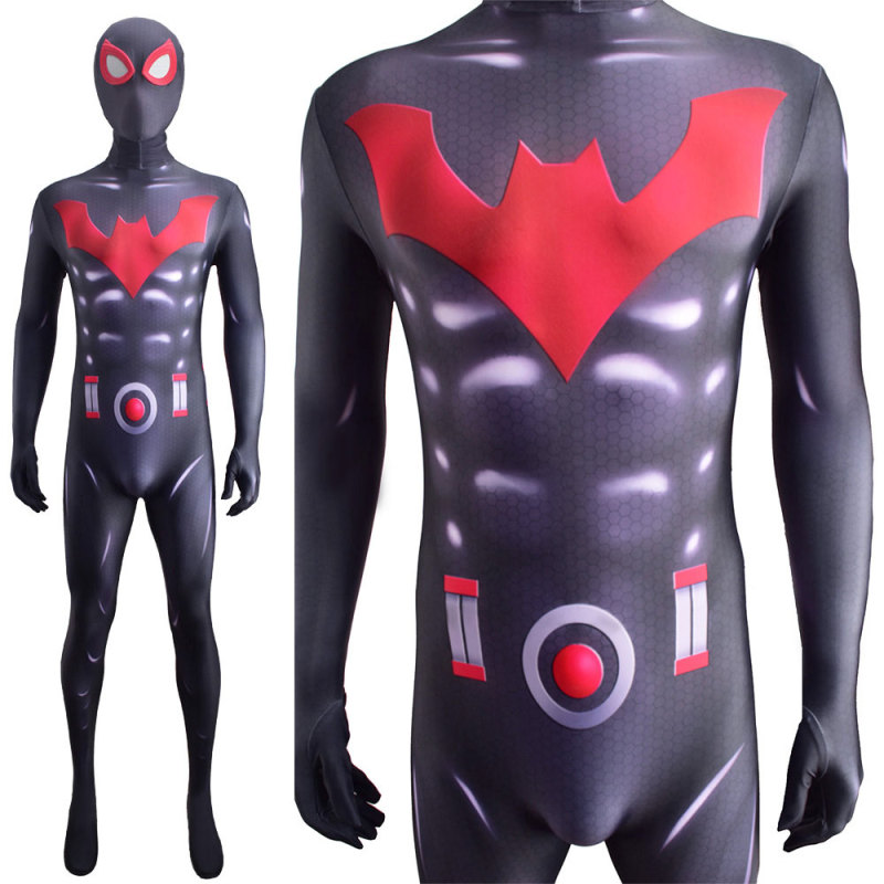 Batman Beyond Spider-Man Cosplay Costume Jumpsuit Adults Kids