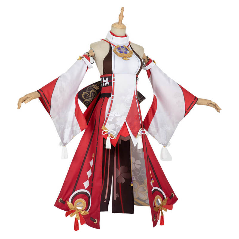 Genshin Impact Guuji Yae Yae Miko Cosplay Costume