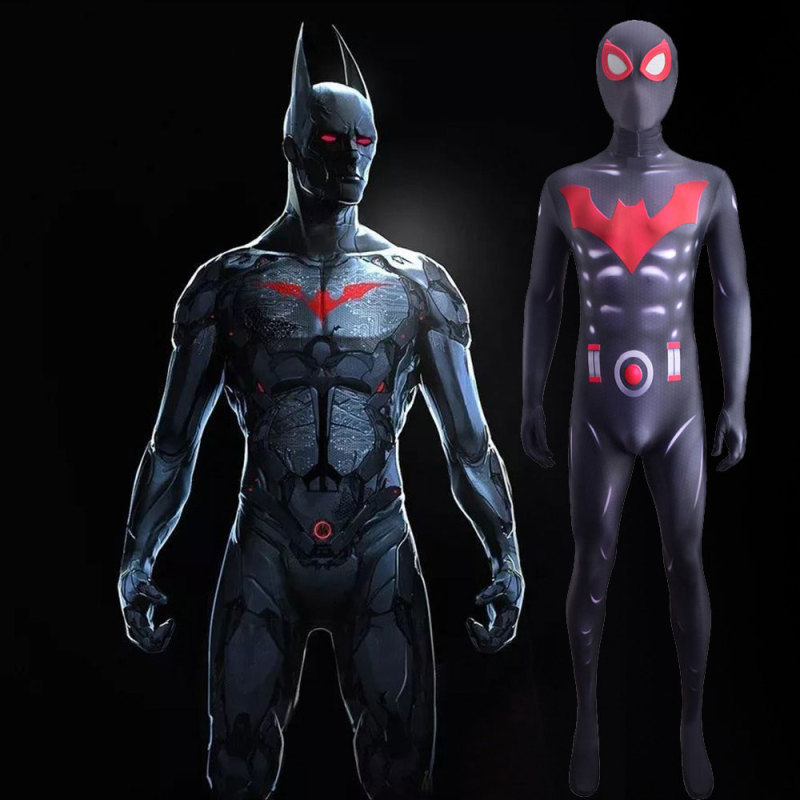 Batman Beyond Spider-Man Cosplay Costume Jumpsuit Adults Kids