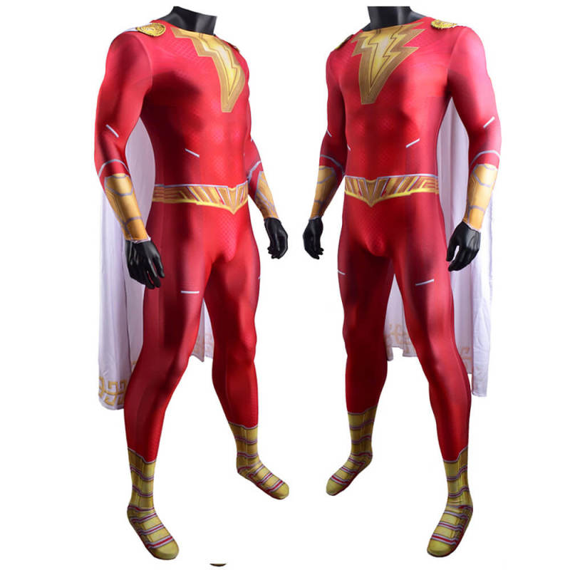 Shazam! Fury of the Gods Billy Batson Cosplay Costume Kids Adults