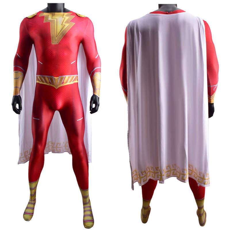 Shazam! Fury of the Gods Billy Batson Cosplay Costume Kids Adults