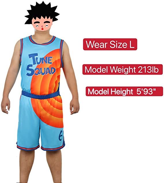 Tune Squad Basketball Jersey Costume Space Jam 2: A New Legacy Lebron James Tracksuit Kids Adults