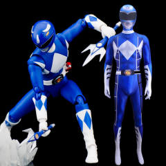 Power Rangers Blue Ranger Billy Cranston Cosplay Costume Adult Kids