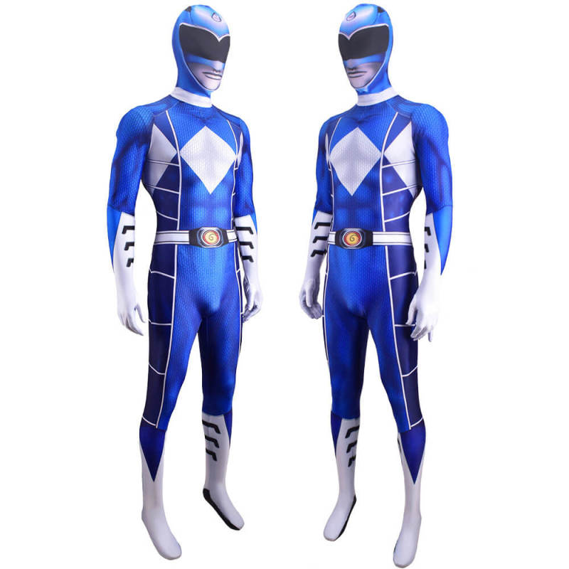 Power Rangers Blue Ranger Billy Cranston Cosplay Costume Adult Kids