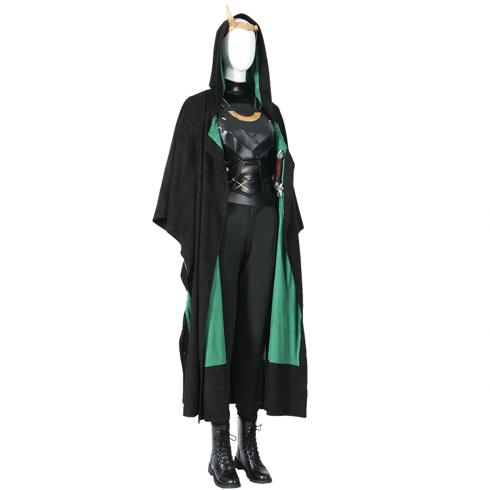 green emerald velvet dress God of Stories Loki Cosplay Costume Loki Season 2 Green Halloween Suit   Becostume
