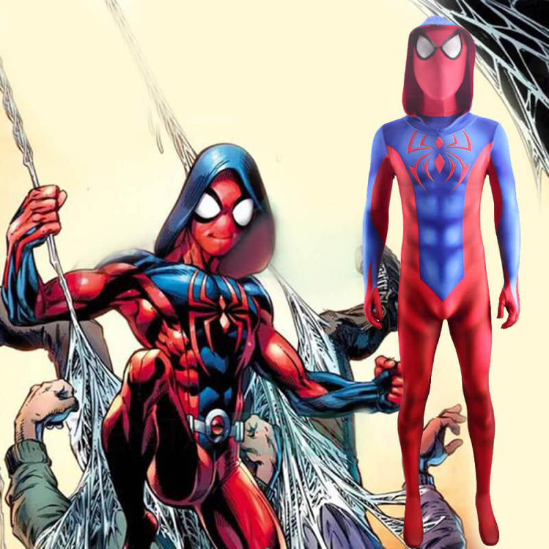 Ben Reilly: Scarlet Spider Cosplay Costume Adults Kids