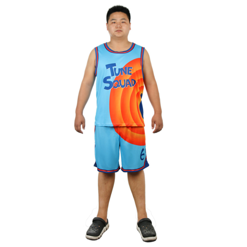 Tune Squad Basketball Jersey Costume Space Jam 2: A New Legacy Lebron James Tracksuit Kids Adults