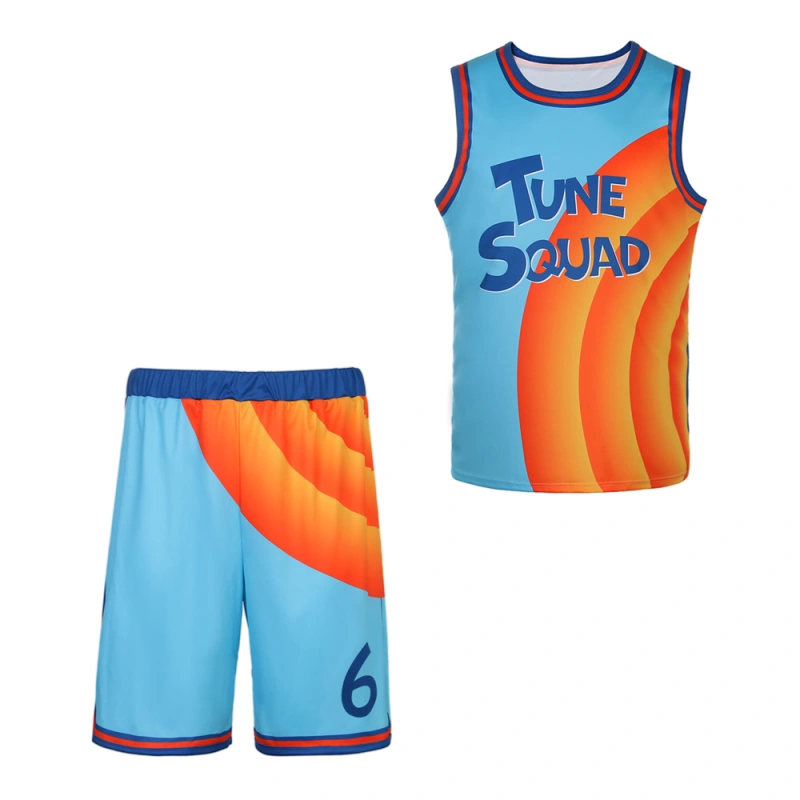 Tune Squad Basketball Jersey Costume Space Jam 2: A New Legacy Lebron James Tracksuit Kids Adults