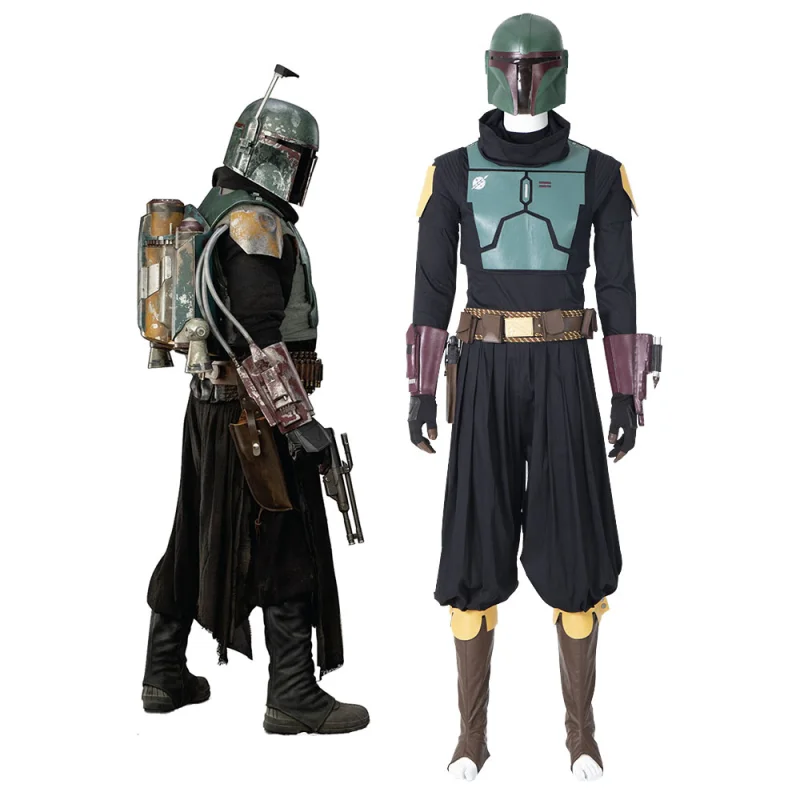 Halloween Costumes for Boy Children Anime Cosplay Galaxy Bounty Hunter  Mandalorian Costume Fantasy Armor Suit with Mask Full Set