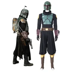 Star Wars The Mandalorian Season 2 Boba Fett Cosplay Costume Helmet-The Book of Boba Fett Takerlama