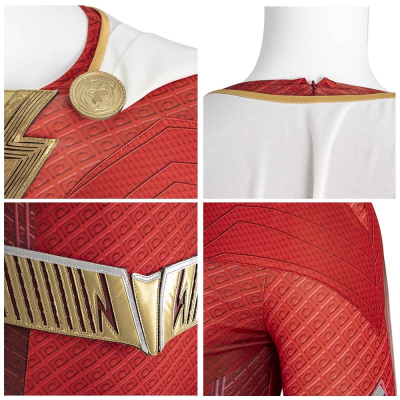 Shazam! Fury of the Gods Billy Batson Cosplay Costume Upgrade Takerlama