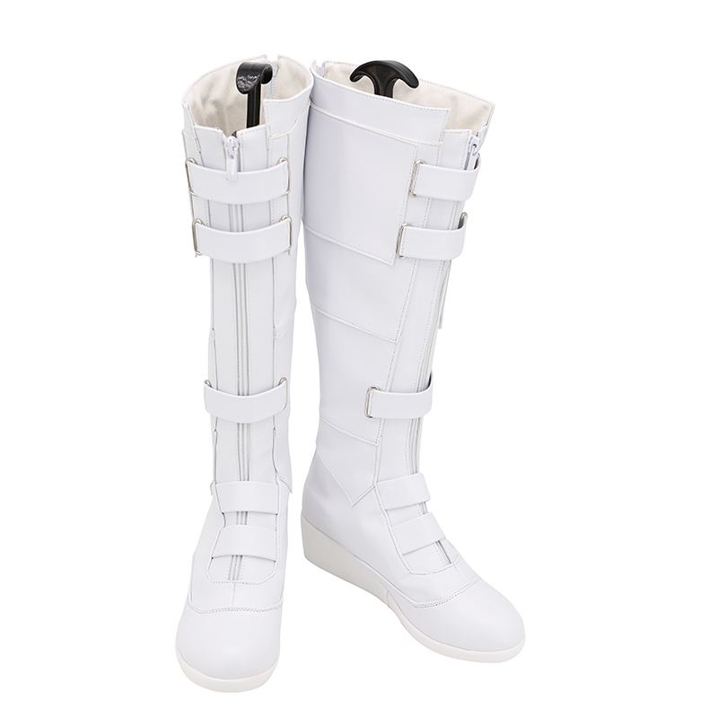 Black Widow Natasha Romanoff White Cosplay Boots