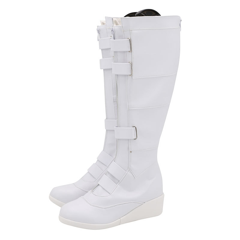 Black Widow Natasha Romanoff White Cosplay Boots