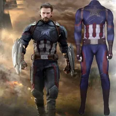 Avengers: Infinity War Captain America Cosplay Costume Adult Kids