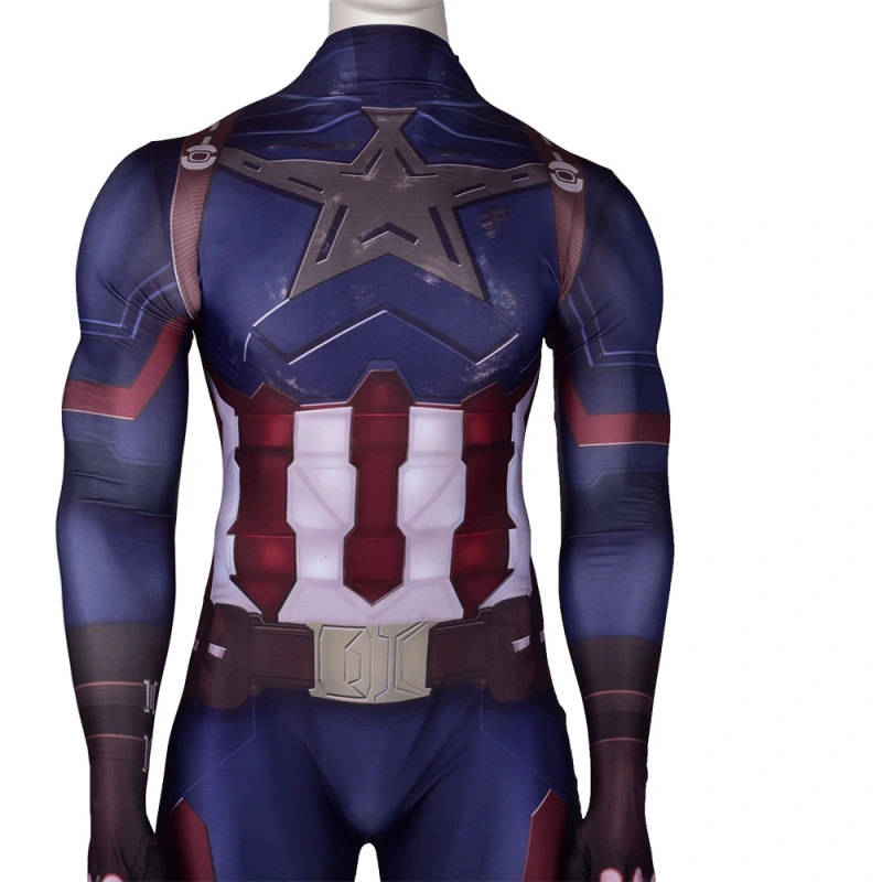 Captain America Boys Muscle Costume The Winter Soldier Movie Party  Halloween