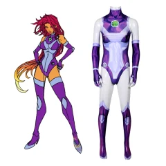 Teen Titans Starfire Koriand'r Cosplay Costume Adult Kids