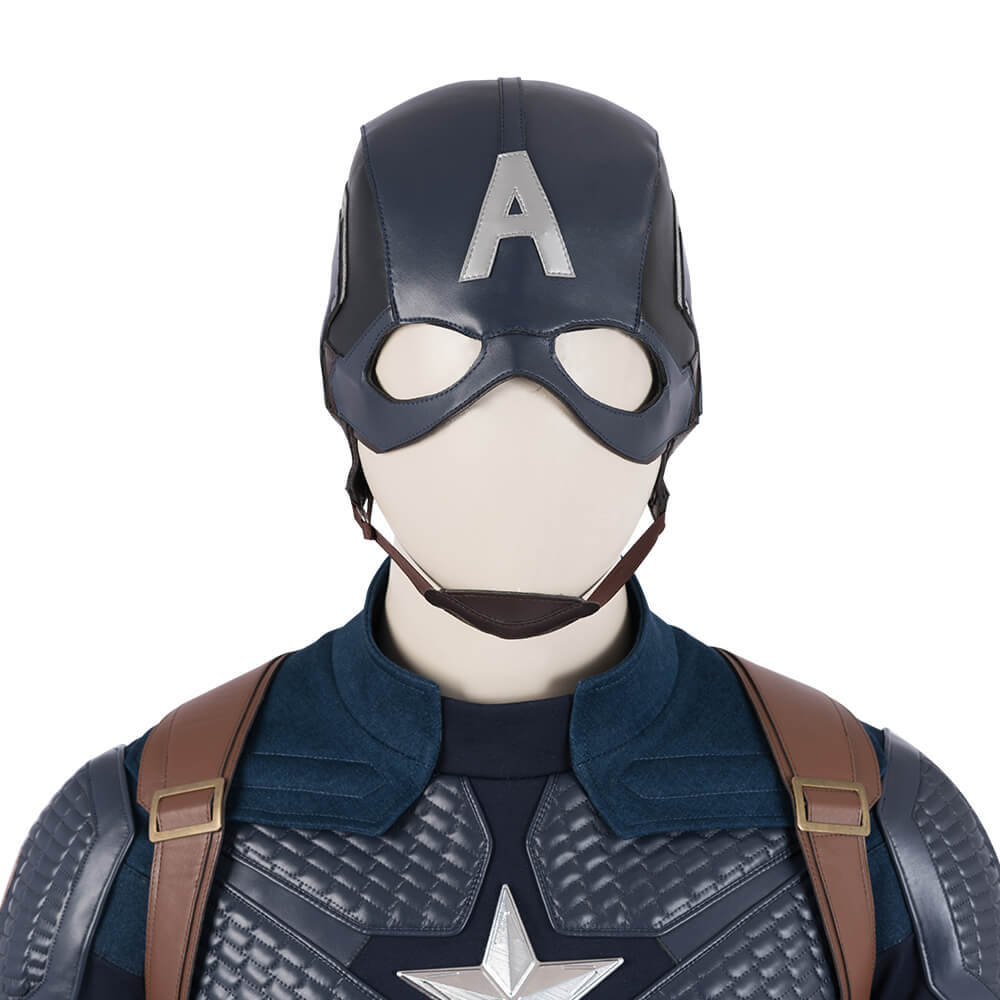 Avengers: Endgame Captain America Steve Rogers Cosplay Costume Mask (In Stock) Takerlama