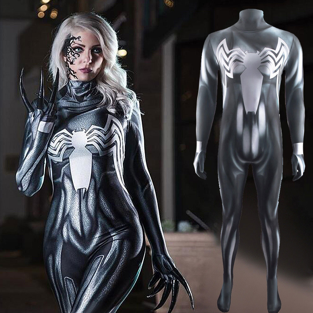Venom 2: Let There Be Carnage She Venom Cosplay Costume Adult Kids-Takerlama