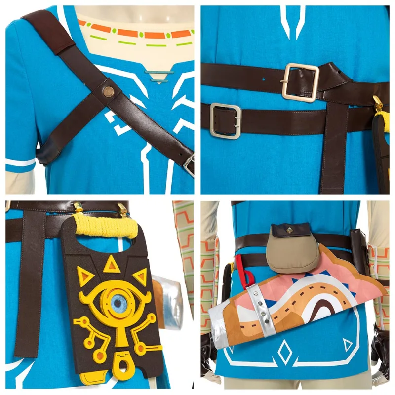 The Legend of Zelda Breath of the Wild Link Cosplay Costume M L XXL In Stock