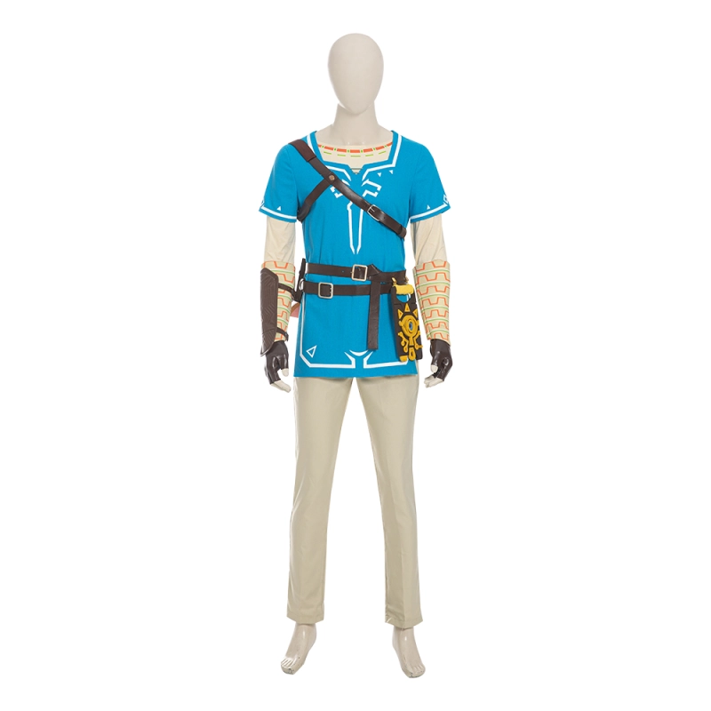 The Legend of Zelda Breath of the Wild Link Cosplay Costume M L XXL In Stock