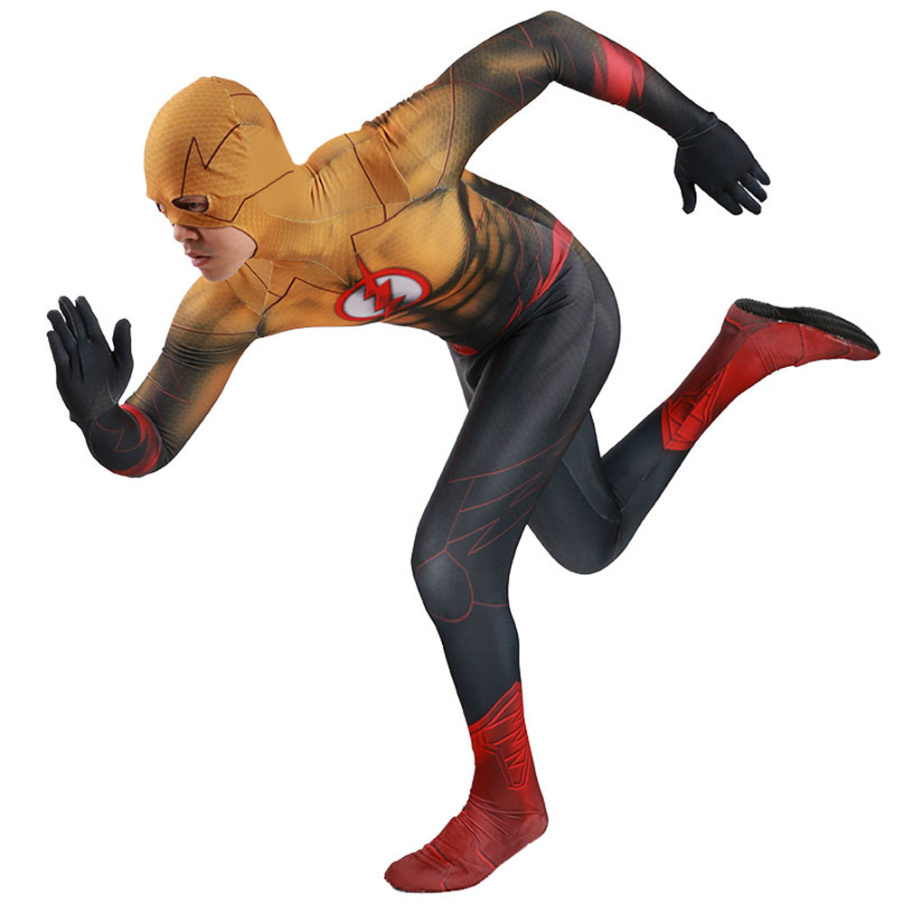 Justice League Reverse Flash Cosplay Costume Adult Kids