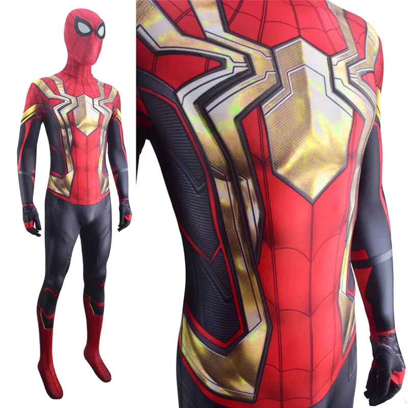 Iron Spider Cosplay Costume Adults Kids Spider-Man: No Way Home