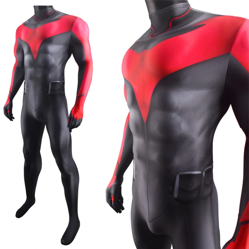 Teen Titans: Judas Contract Nightwing Red Body Suit Adult Kids