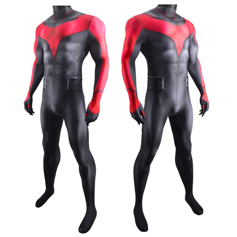Teen Titans: Judas Contract Nightwing Red Body Suit Adult Kids